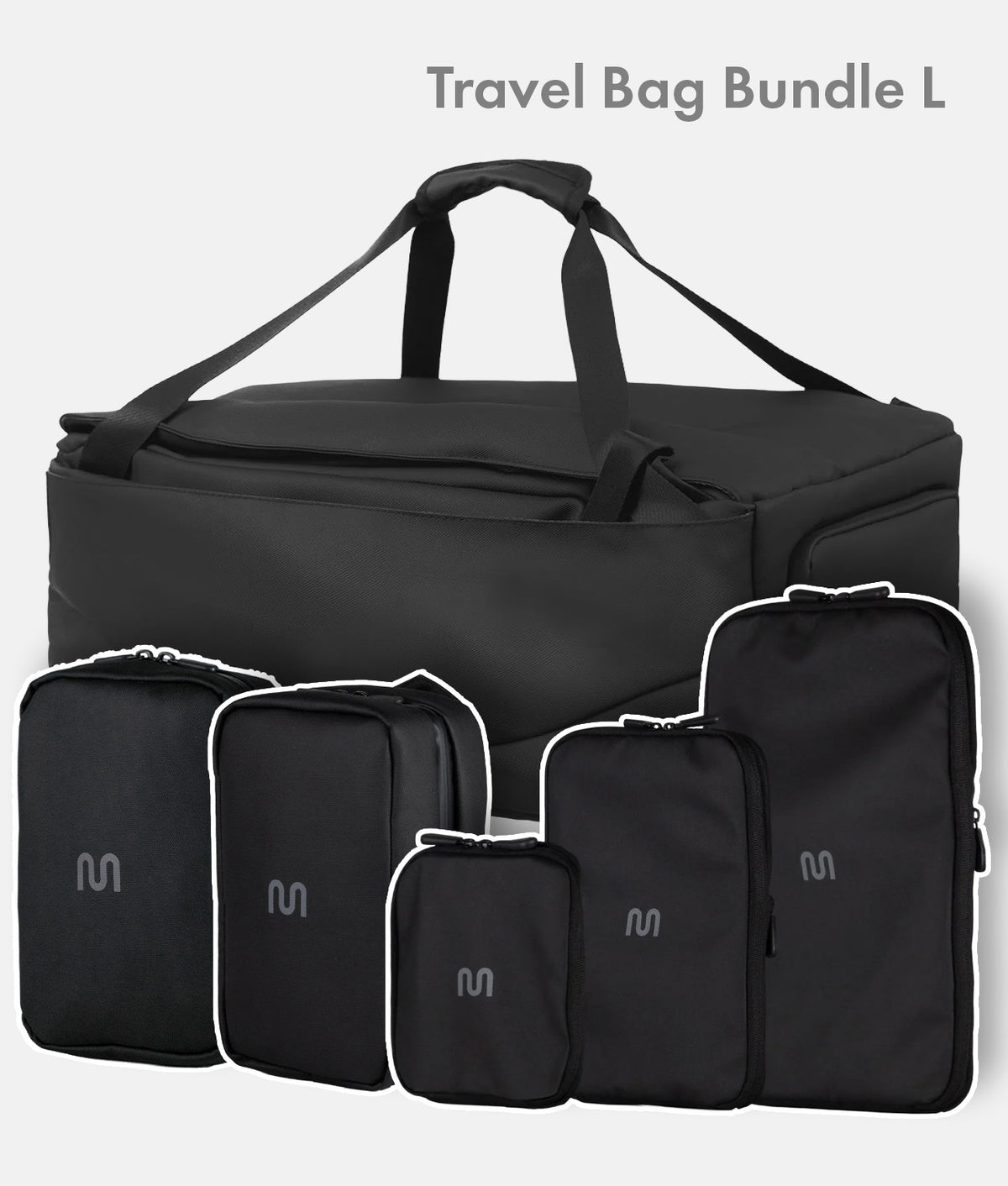 Travel Bag Bundle L – Travel Bag Ultimate + Packing Cubes+ Toiletry Bag + Tech Organizer