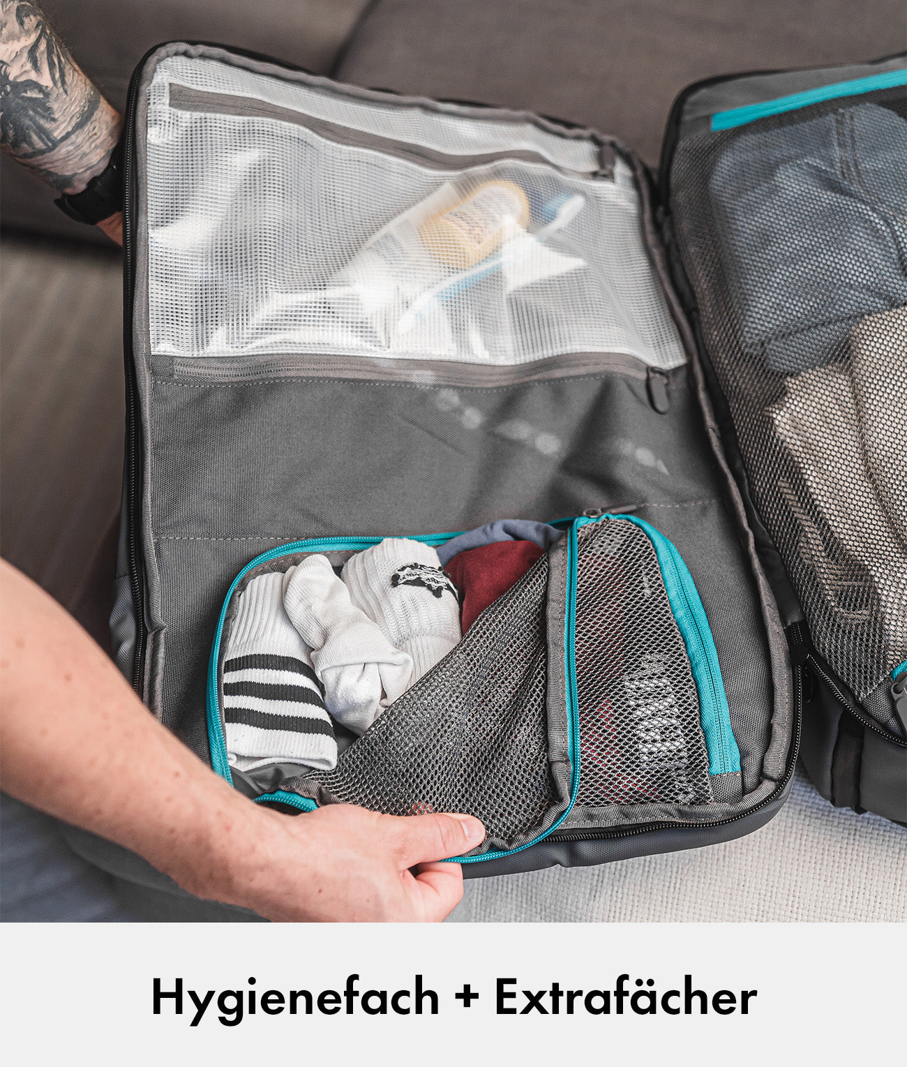 Ultimate Travel Bundle L – Travel Backpack Ultimate 2 + Packing Cubes + Toiletry Bag + Tech Organizer