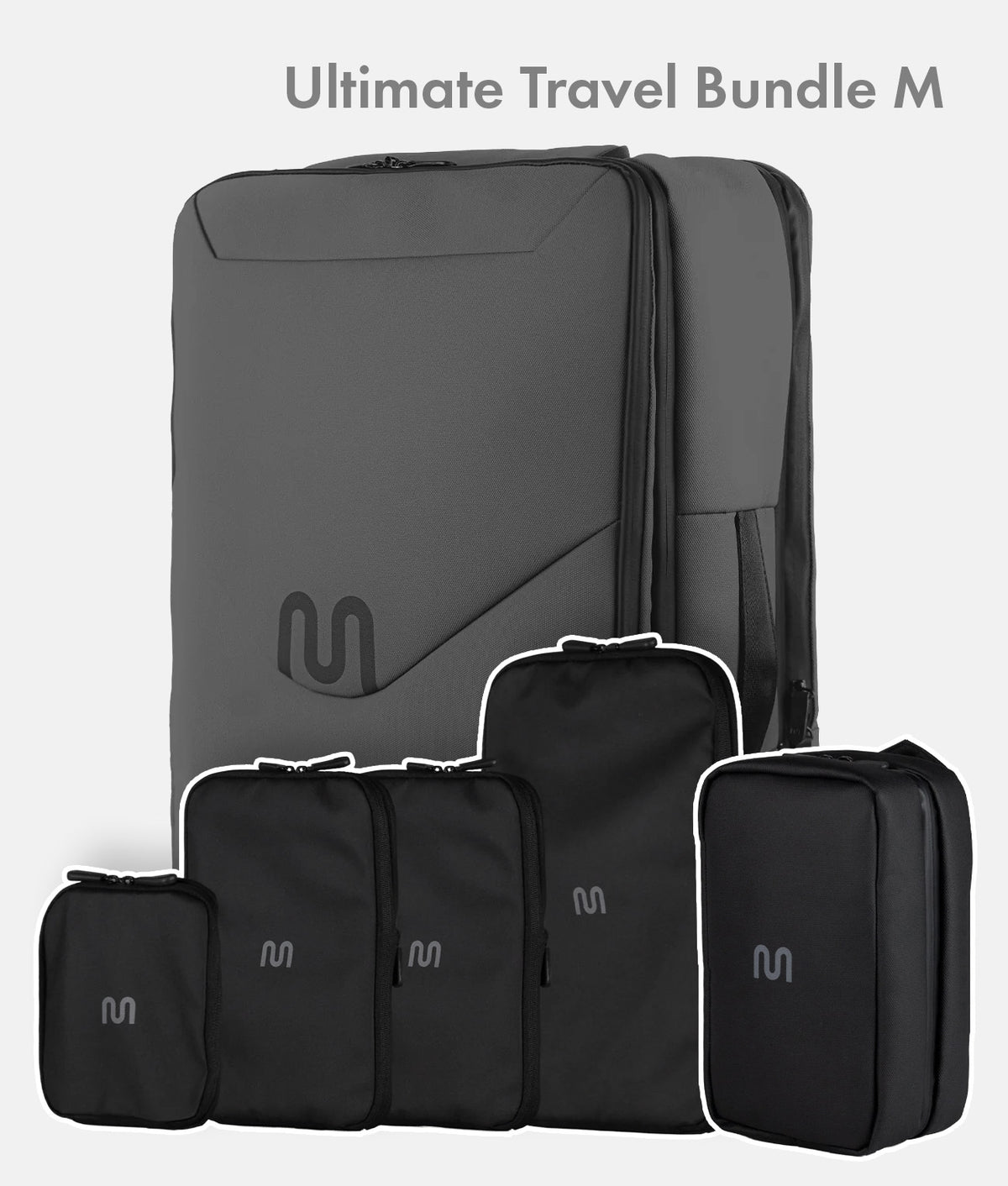 Ultimate Travel Bundle M – Travel Backpack Ultimate 2 + Packing Cubes + Toiletry Bag